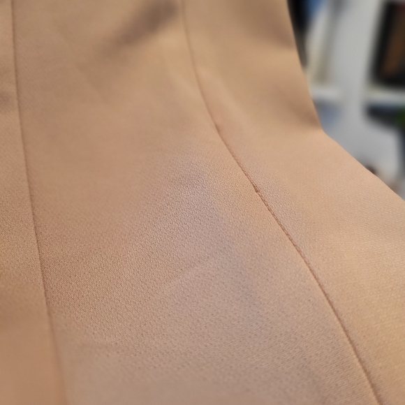 Aritzia Babaton-Slim High-rise- Tan trouser- Flare with front opening at ankles. - Picture 6 of 6